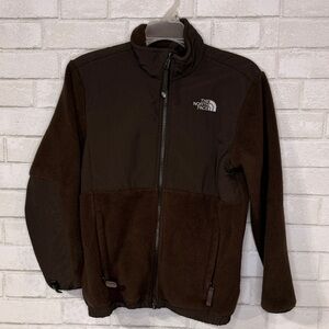 The North Face Girls Denali Fleece Jacket Brown Large (14/16) Good Condition